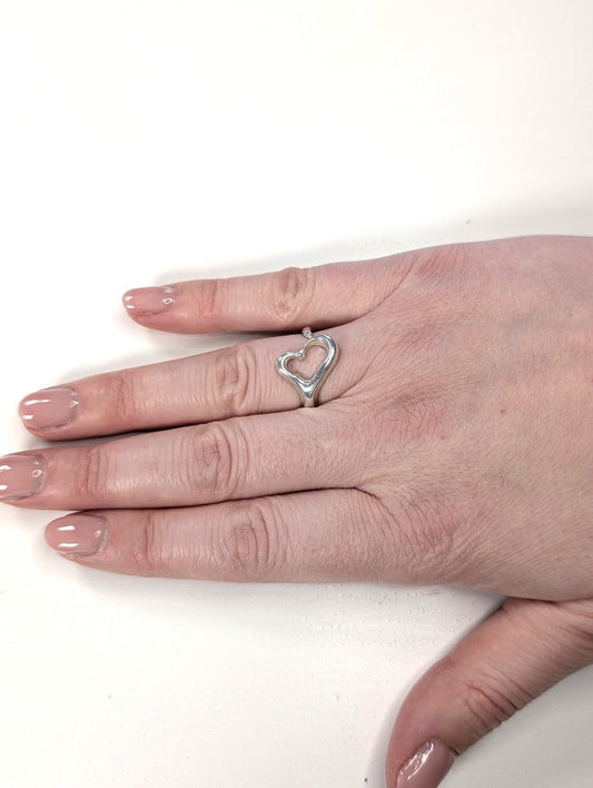 Tiffany Elsa Peretti Open Heart Ring