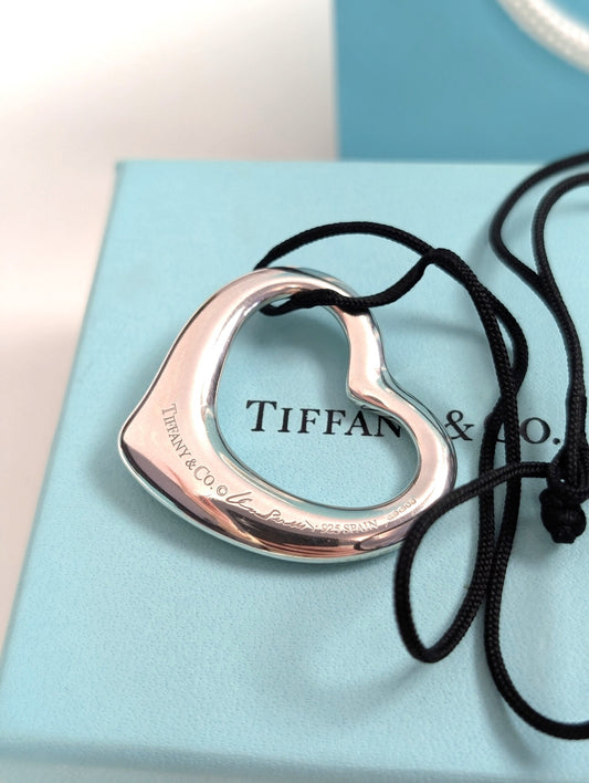 Tiffany Elsa Peretti Large Open Heart Pendant