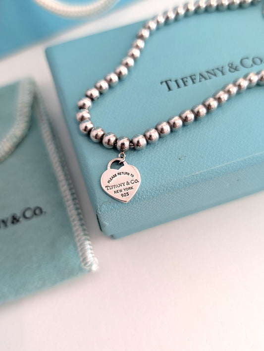 Tiffany minibead bracelet Heart Tag Return to