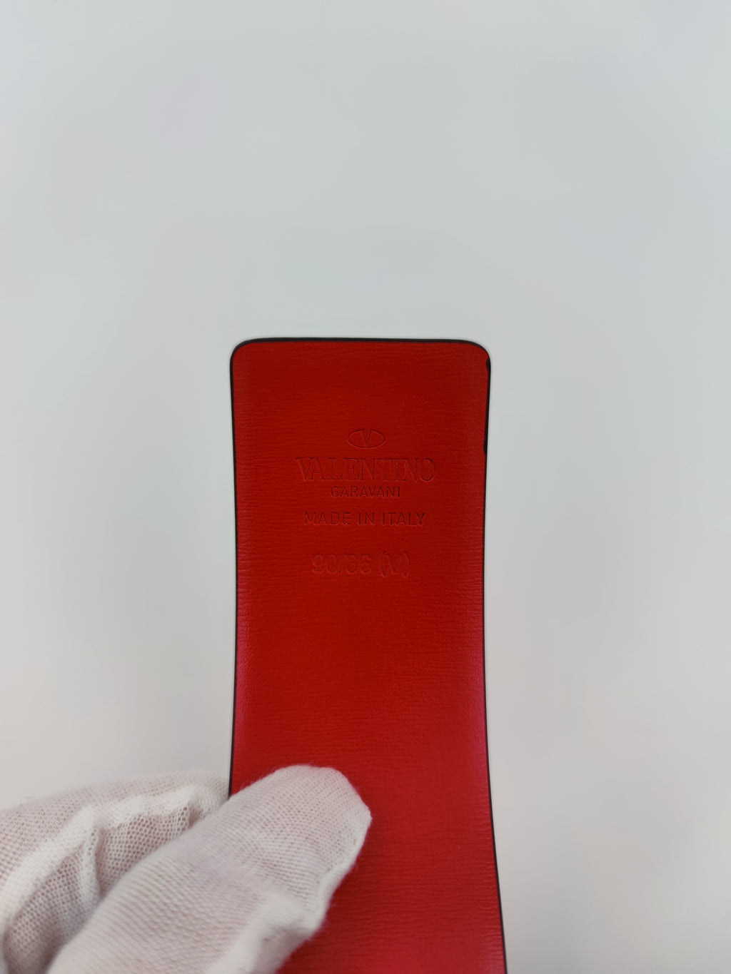 Valentino Garavani cintura reversibile rosa/rossa
