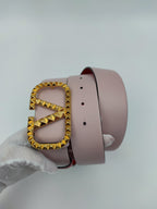 Valentino Garavani cintura reversibile rosa/rossa