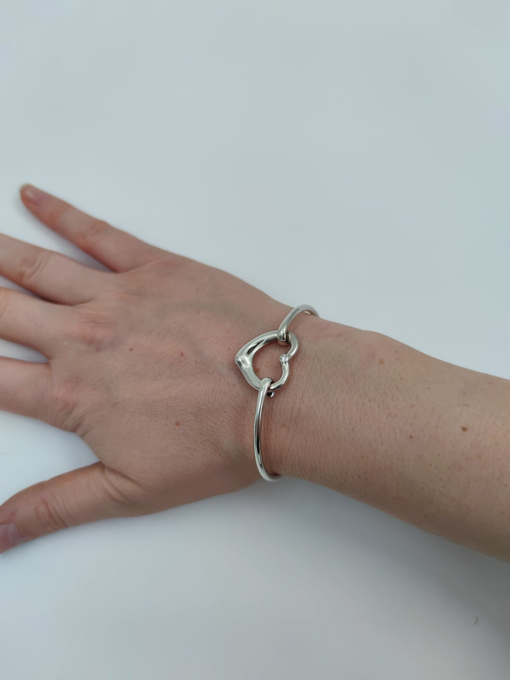Bracciale Open Heart con diamante Elsa Peretti