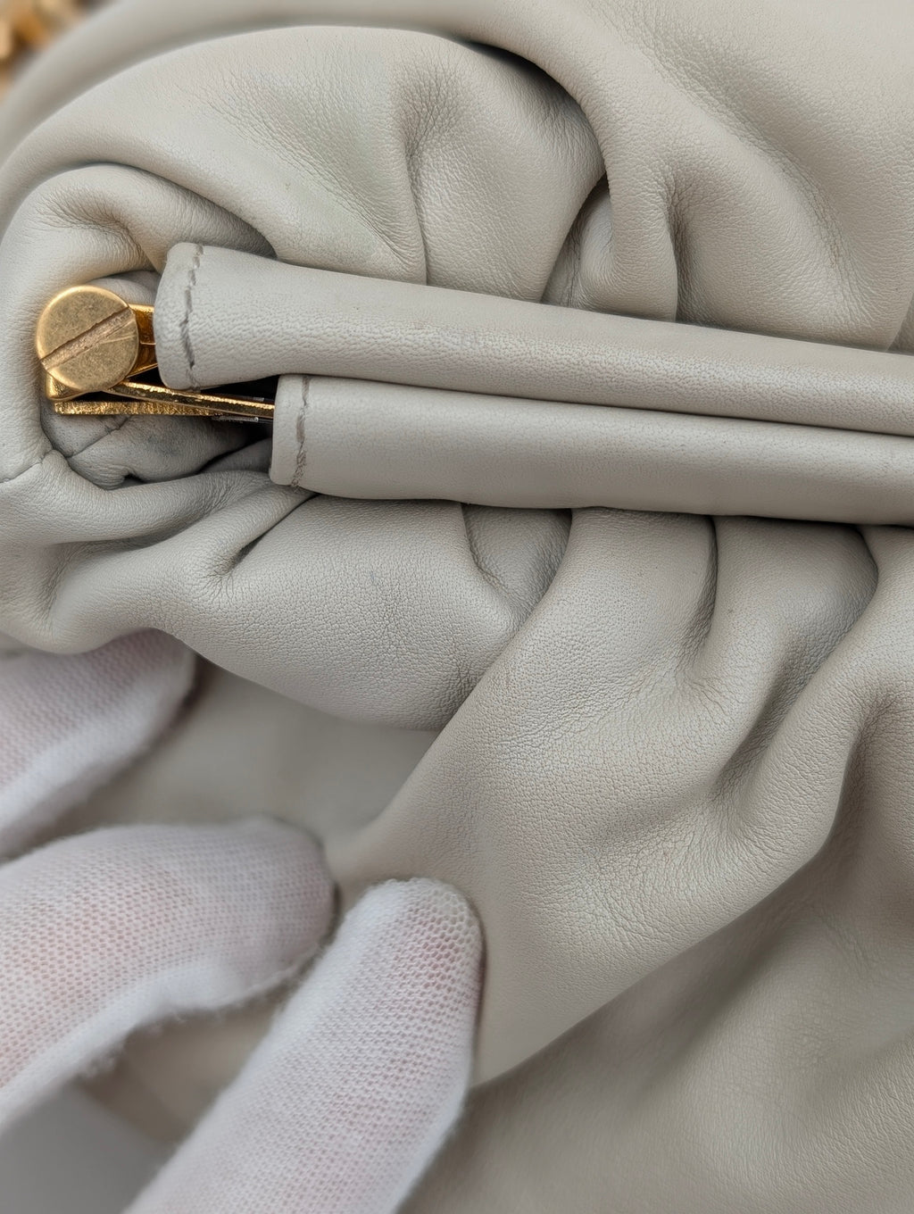 Bottega Veneta The Chain Pouch Panna - Avorio