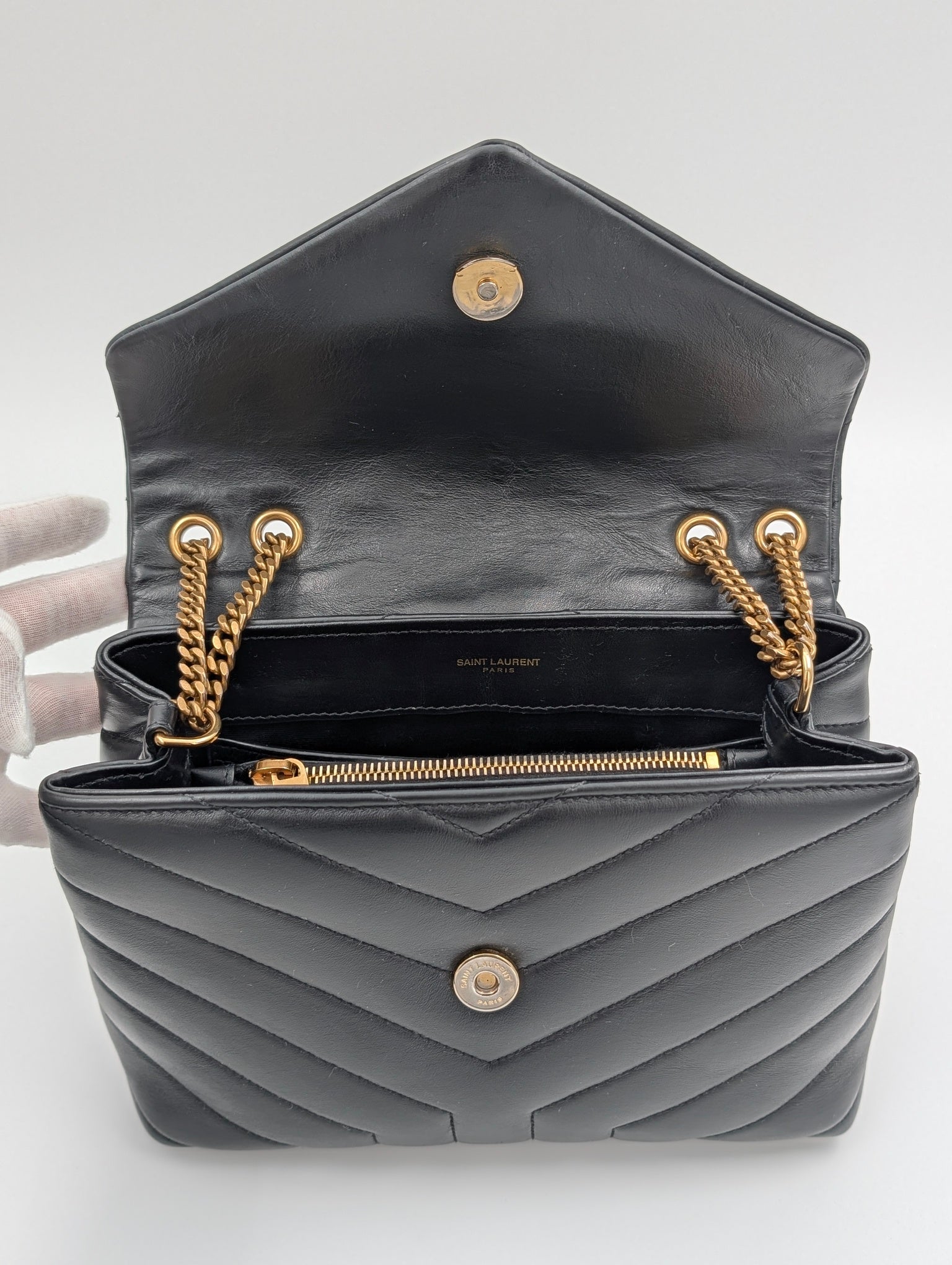 Saint Laurent Lou Lou Small Nero