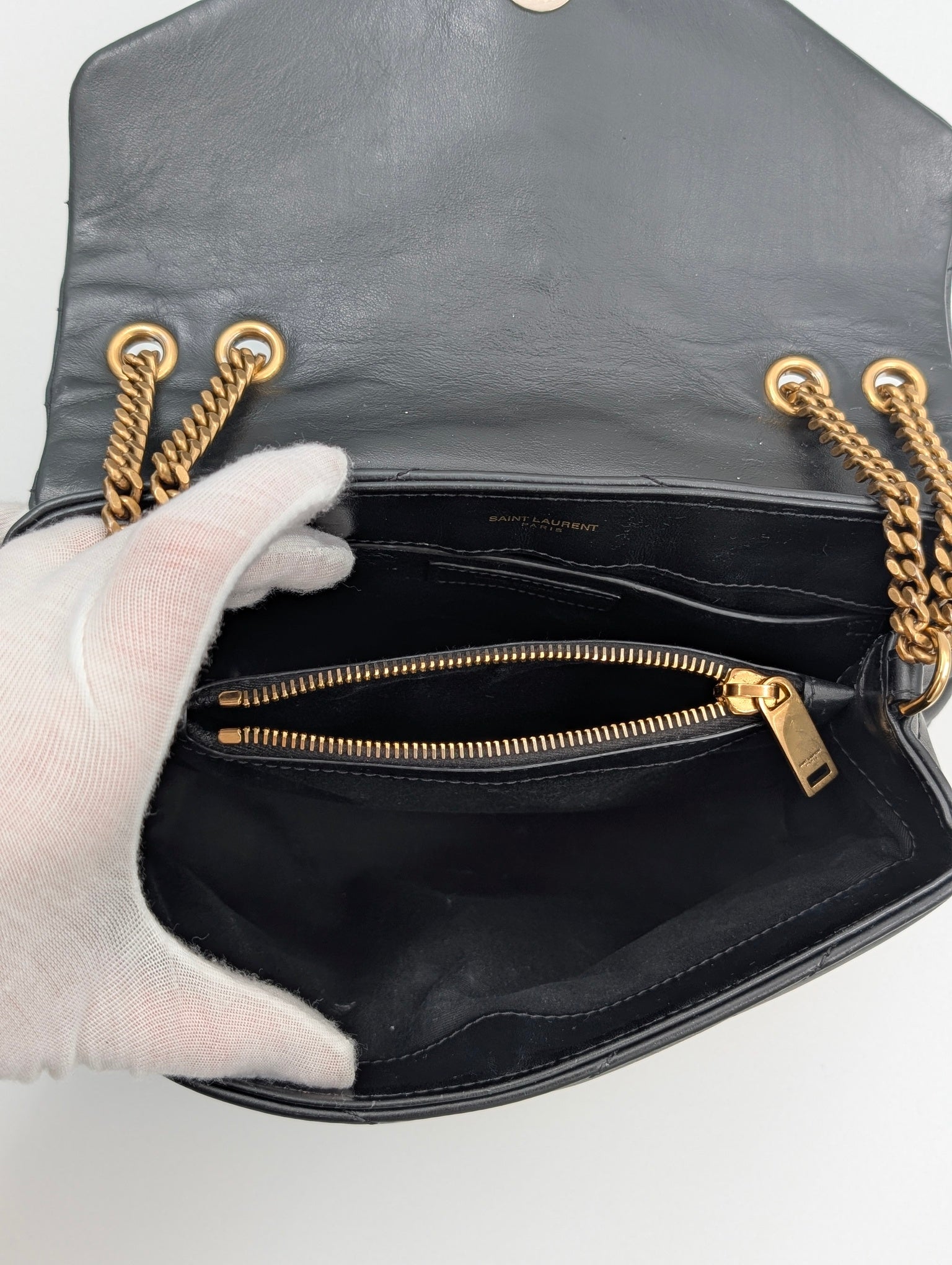 Saint Laurent Lou Lou Small Nero