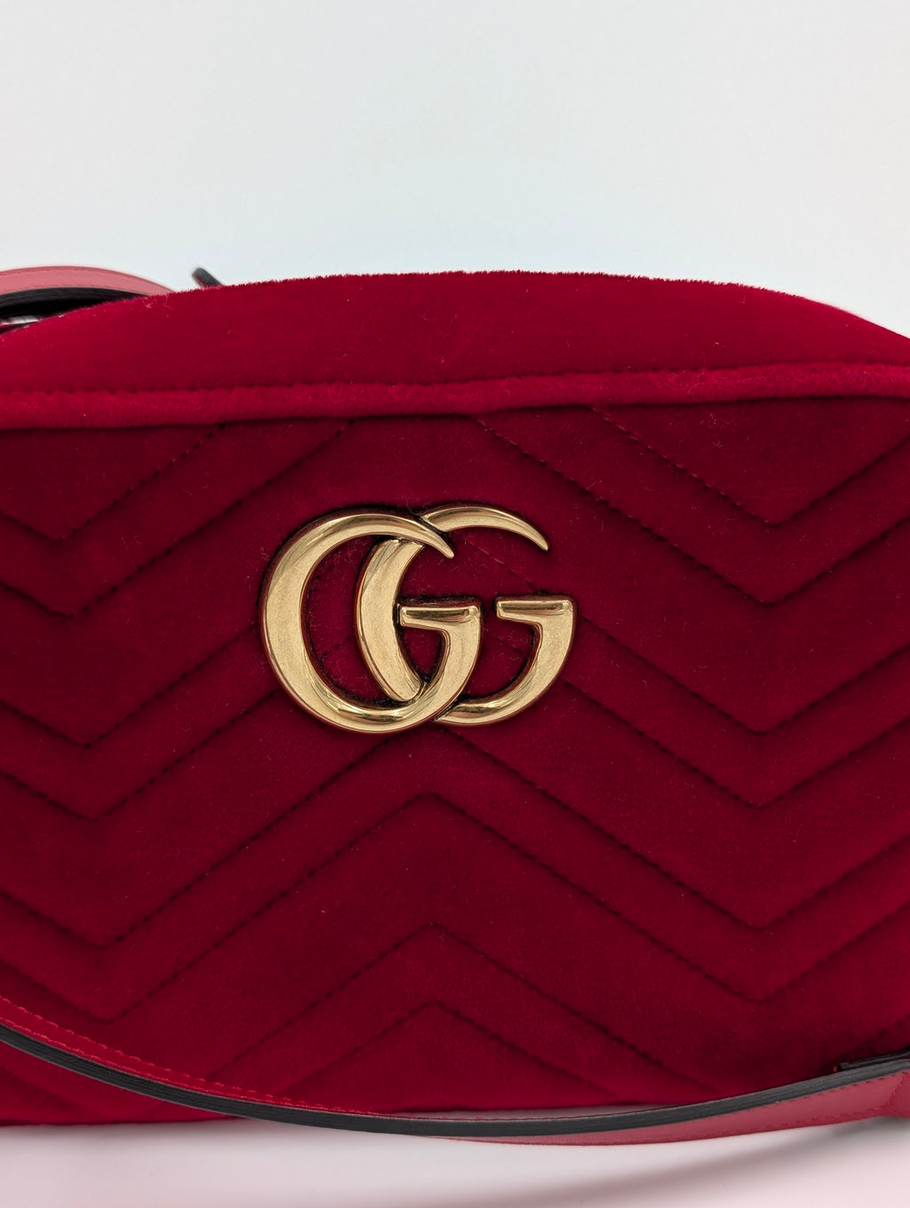 Gucci Marmont Velluto Rosso