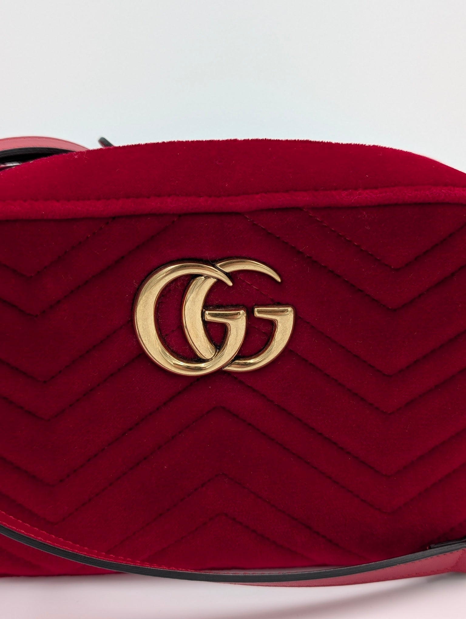 Gucci Marmont Velluto Rosso