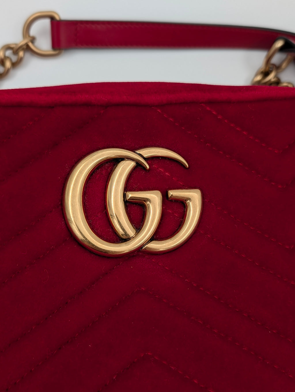 Gucci Marmont Velluto Rosso