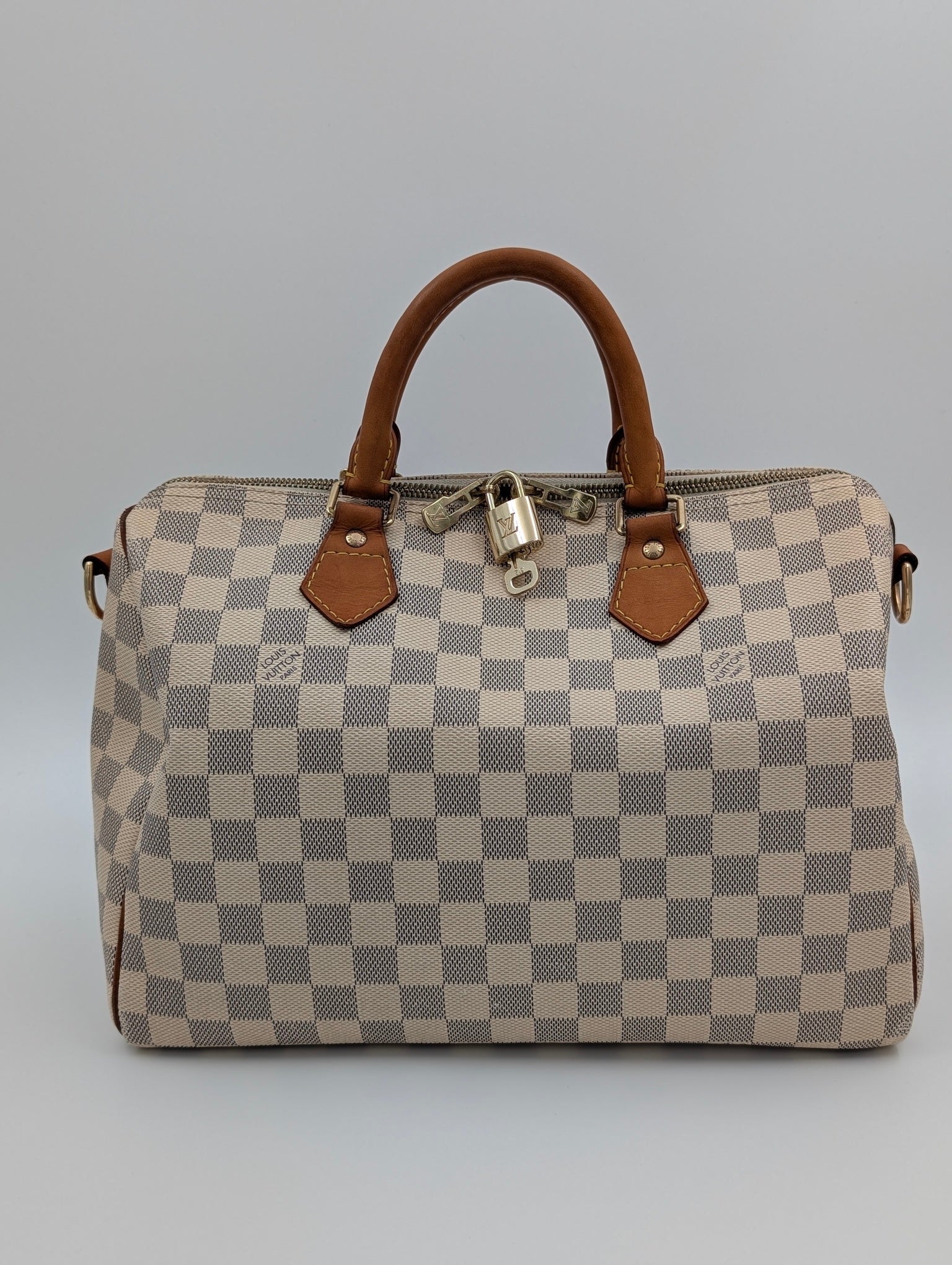 Louis Vuitton Speedy 30 tela Damier Azur Bandoulière