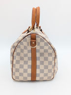 Louis Vuitton Speedy 30 tela Damier Azur Bandoulière
