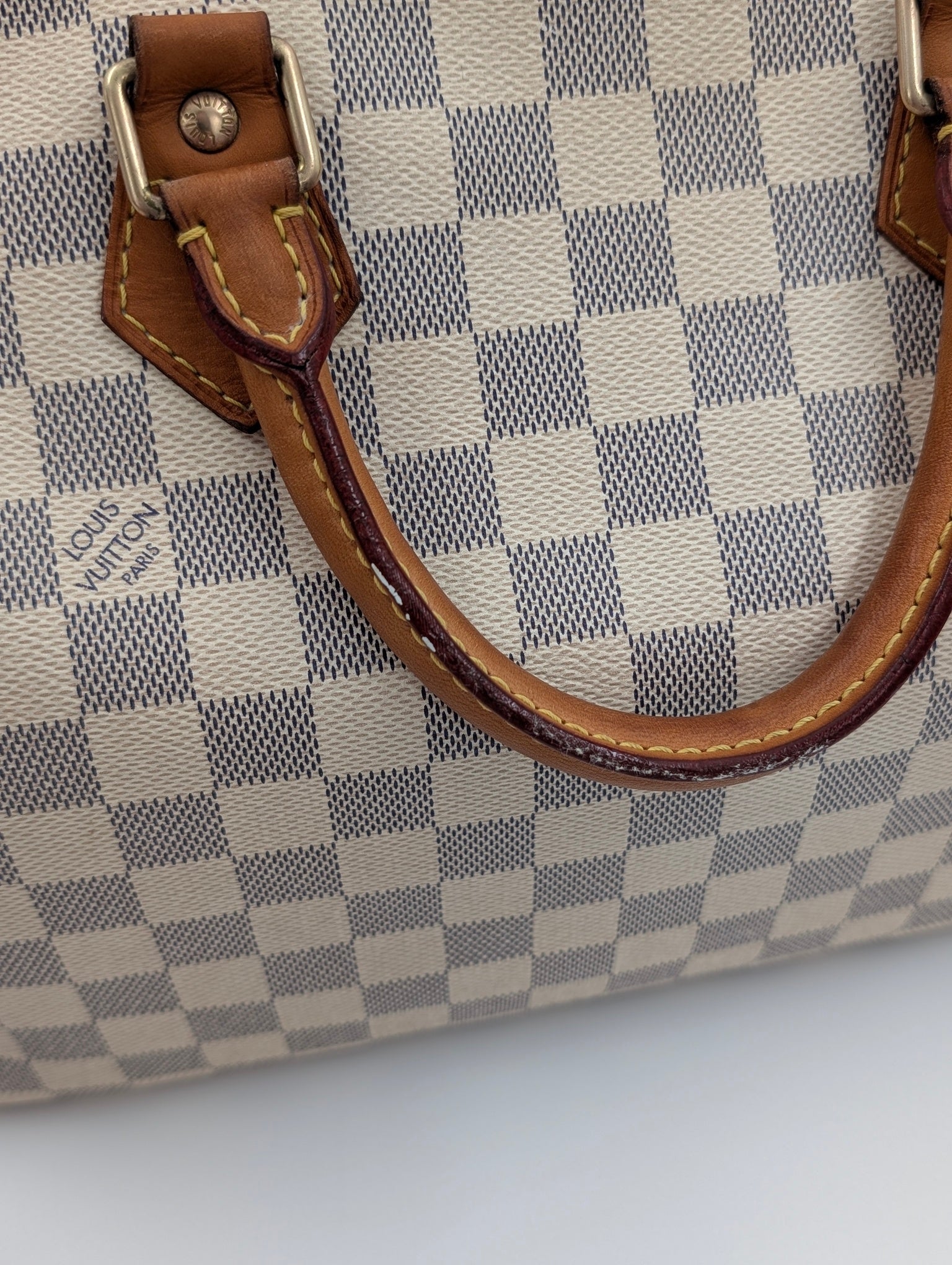 Louis Vuitton Speedy 30 tela Damier Azur Bandoulière