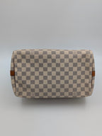 Louis Vuitton Speedy 30 tela Damier Azur Bandoulière