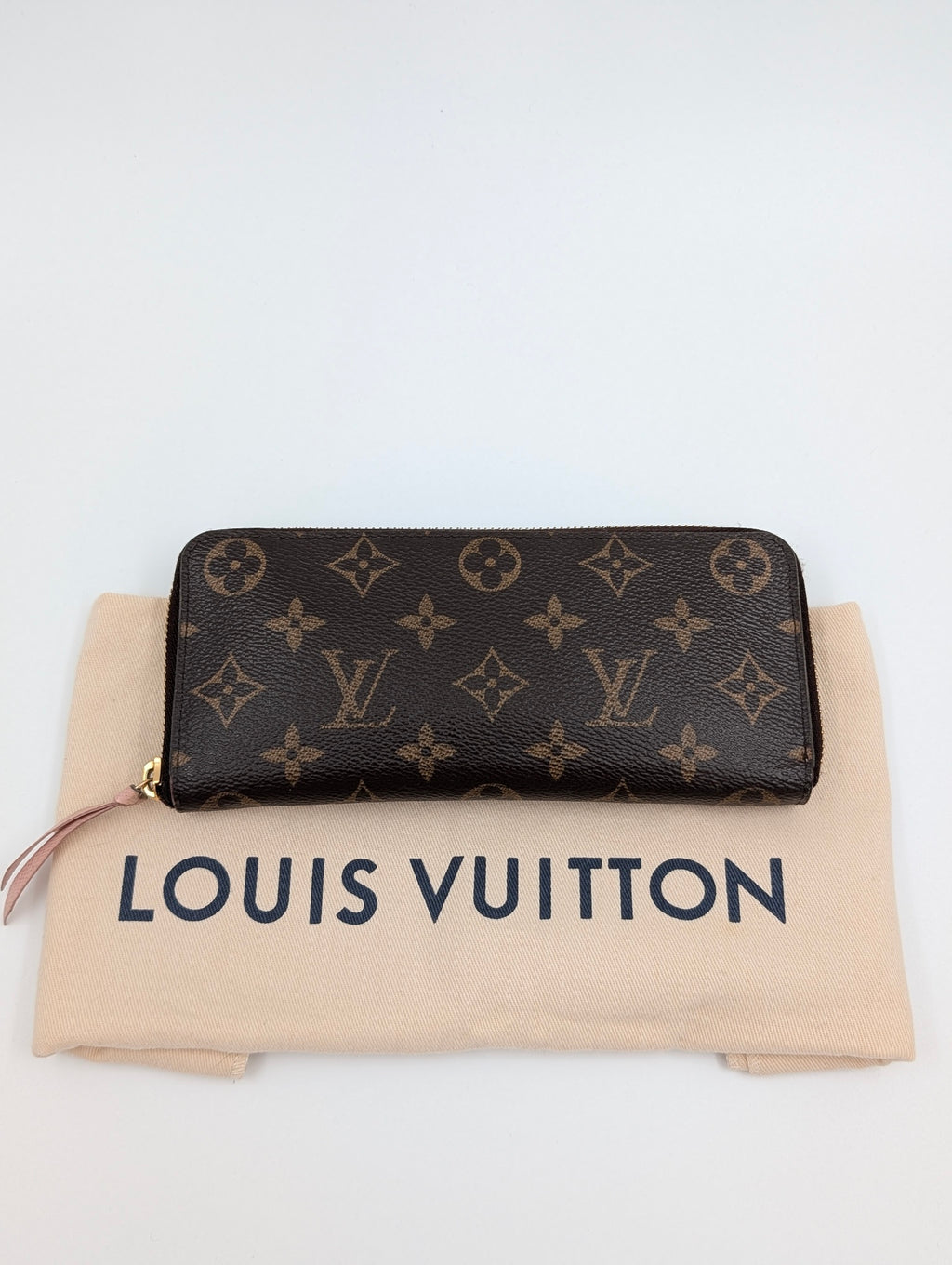 Louis Vuitton Portafoglio Clemence rosa ballerina