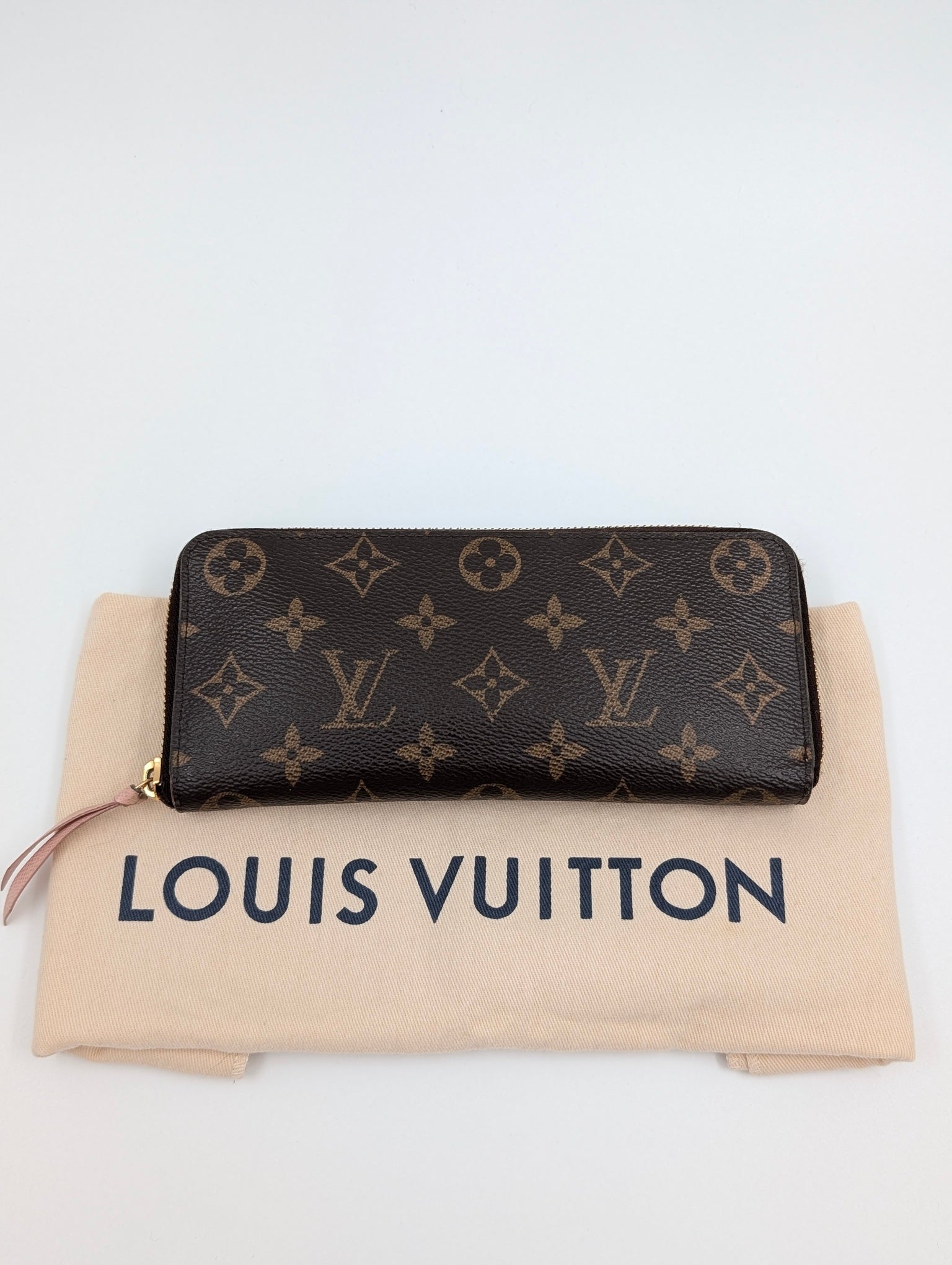 Louis Vuitton Portafoglio Clemence rosa ballerina