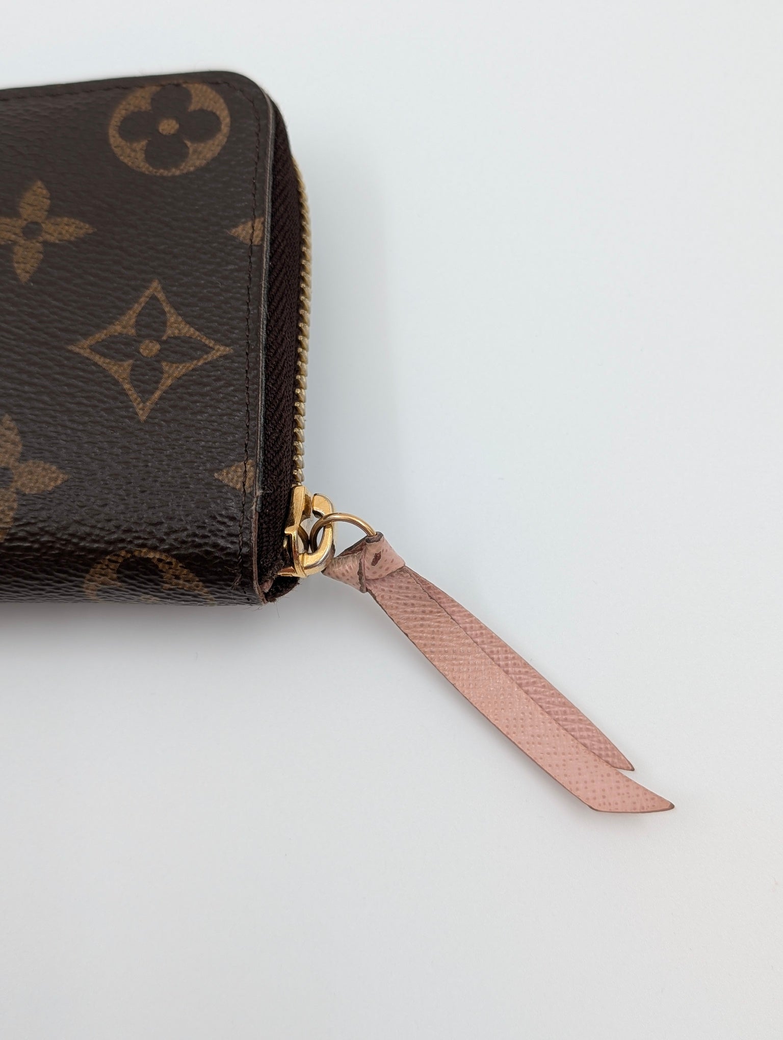 Louis Vuitton Portafoglio Clemence rosa ballerina
