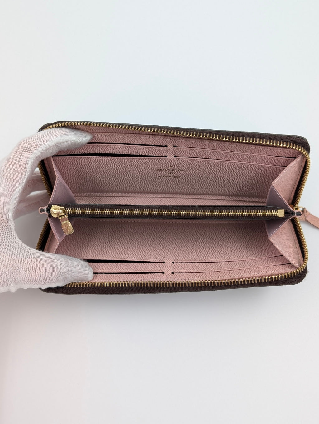 Louis Vuitton Portafoglio Clemence rosa ballerina