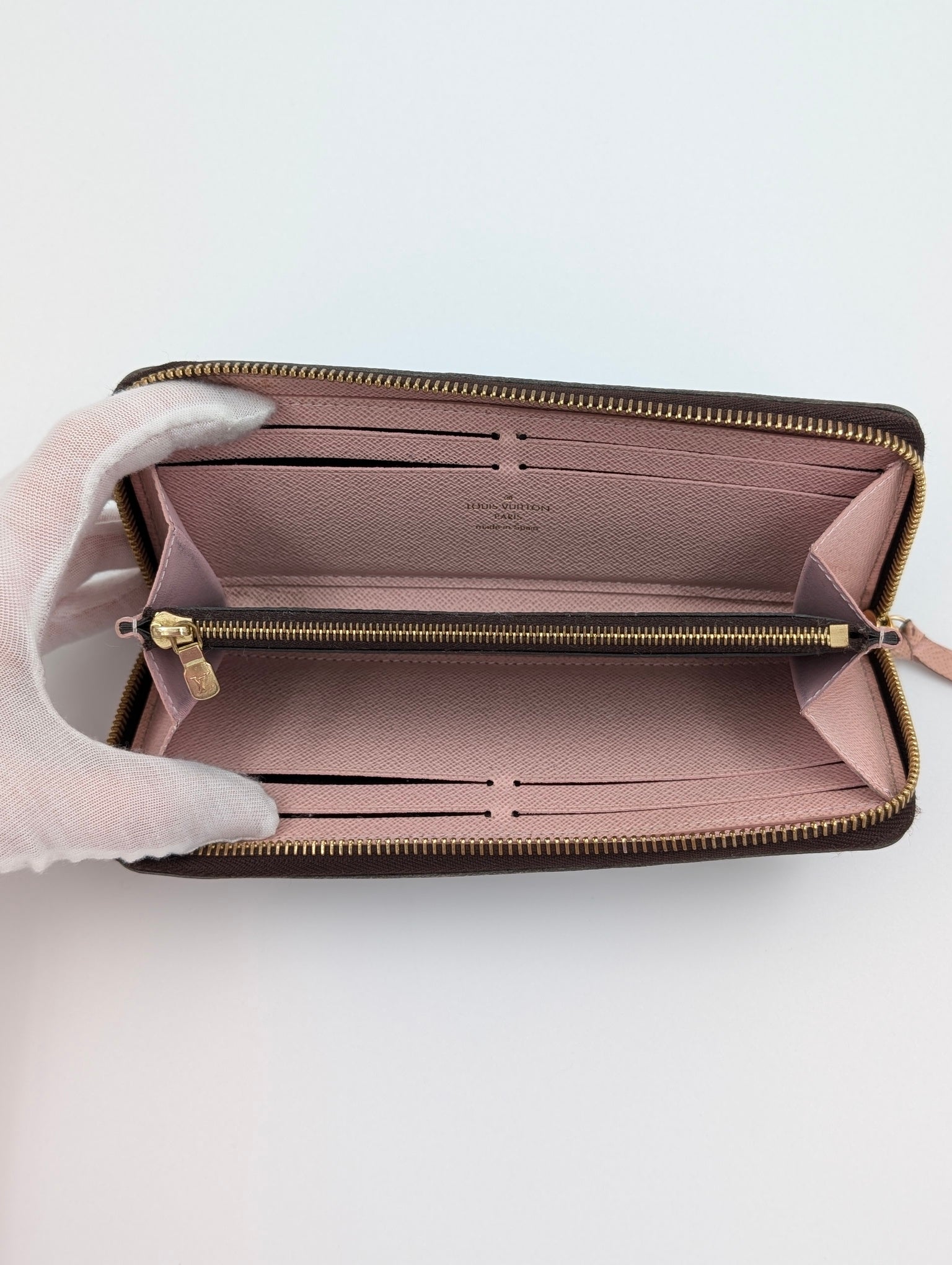Louis Vuitton Portafoglio Clemence rosa ballerina