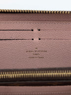 Louis Vuitton Portafoglio Clemence rosa ballerina