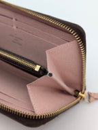 Louis Vuitton Portafoglio Clemence rosa ballerina