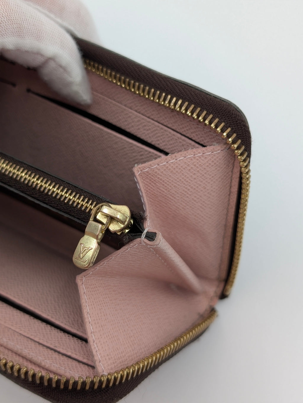 Louis Vuitton Portafoglio Clemence rosa ballerina