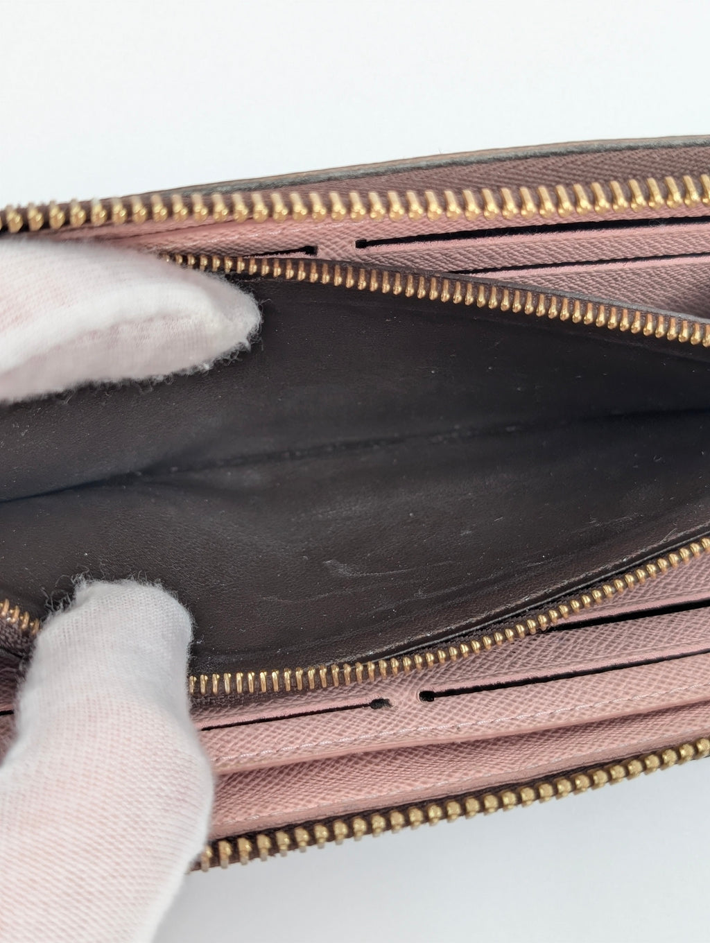 Louis Vuitton Portafoglio Clemence rosa ballerina