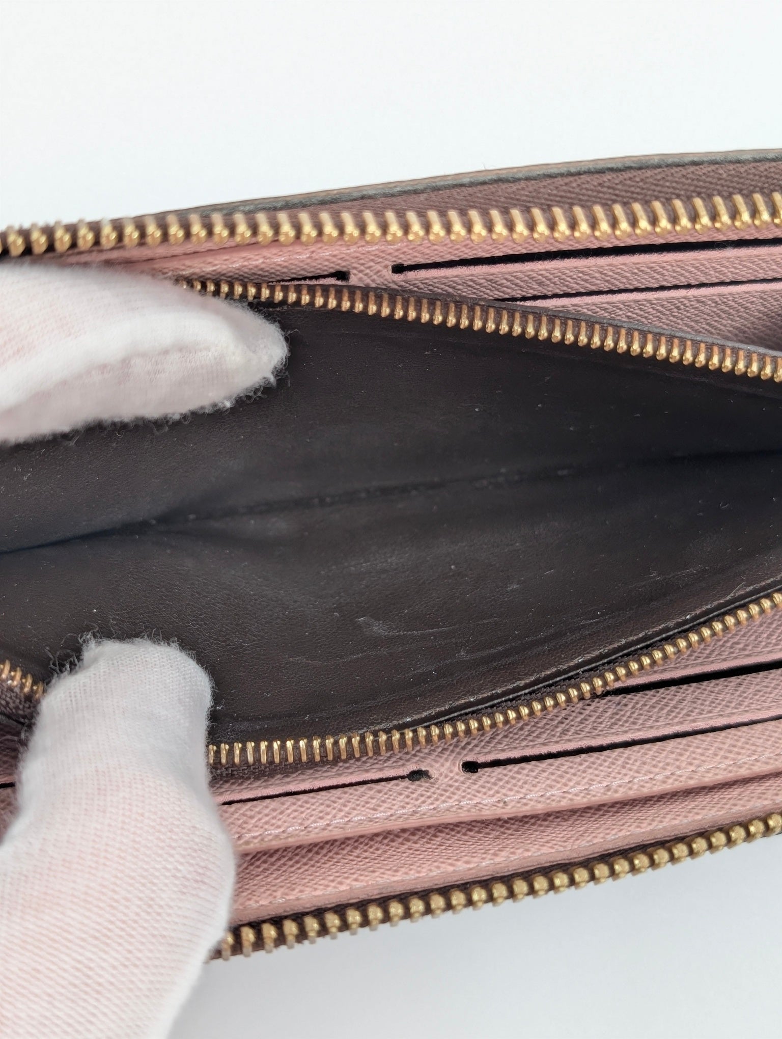 Louis Vuitton Portafoglio Clemence rosa ballerina