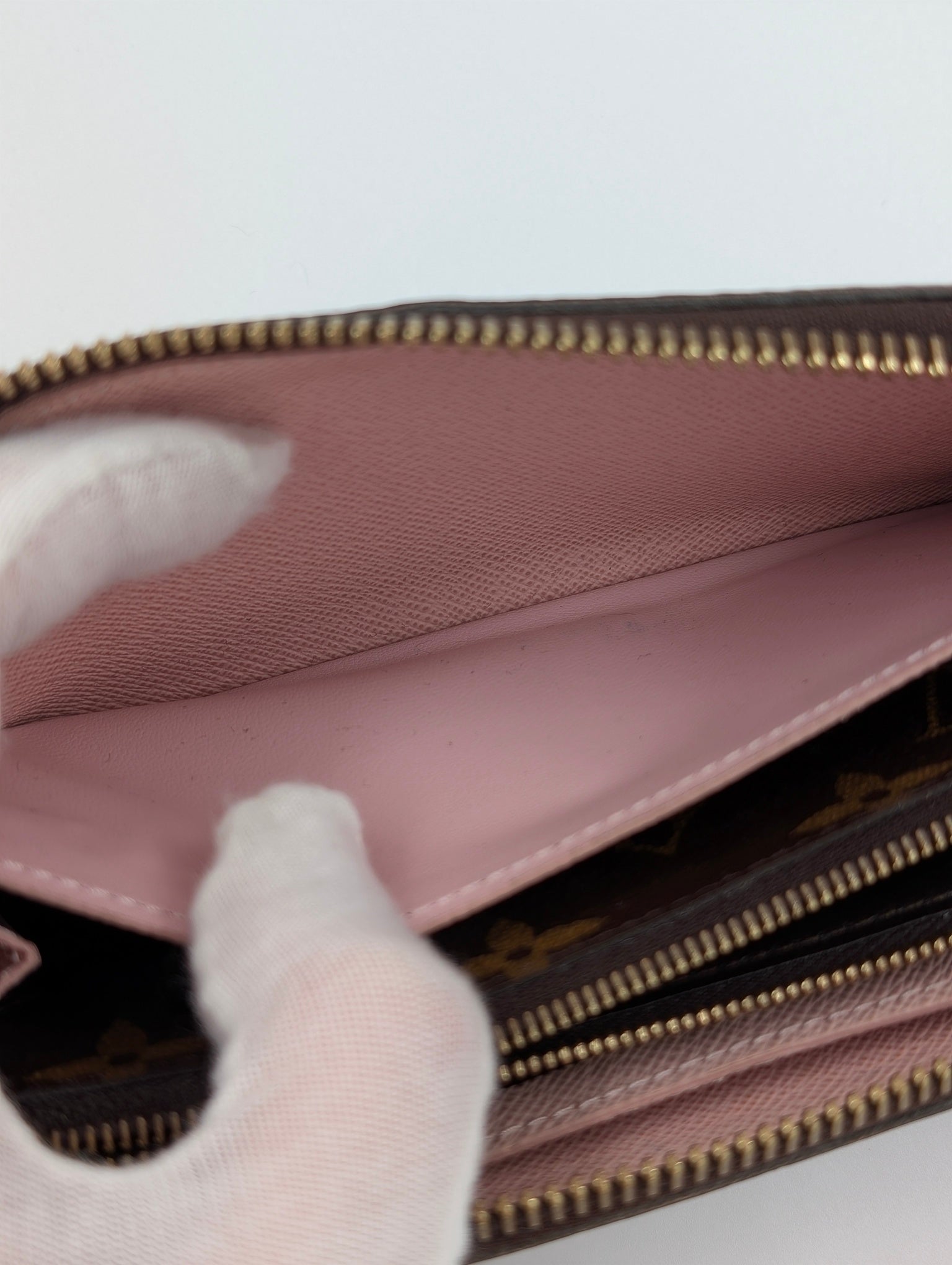 Louis Vuitton Portafoglio Clemence rosa ballerina