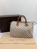 Louis Vuitton Speedy 30 tela Damier Azur