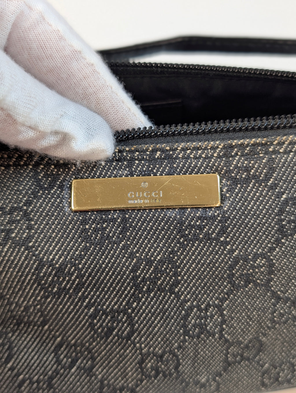 Gucci Boat pochette grigio scuro