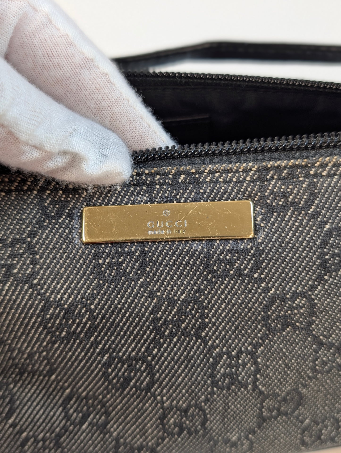Gucci Boat pochette grigio scuro