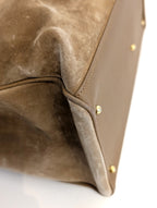 Gucci Bamboo tote camoscio beige