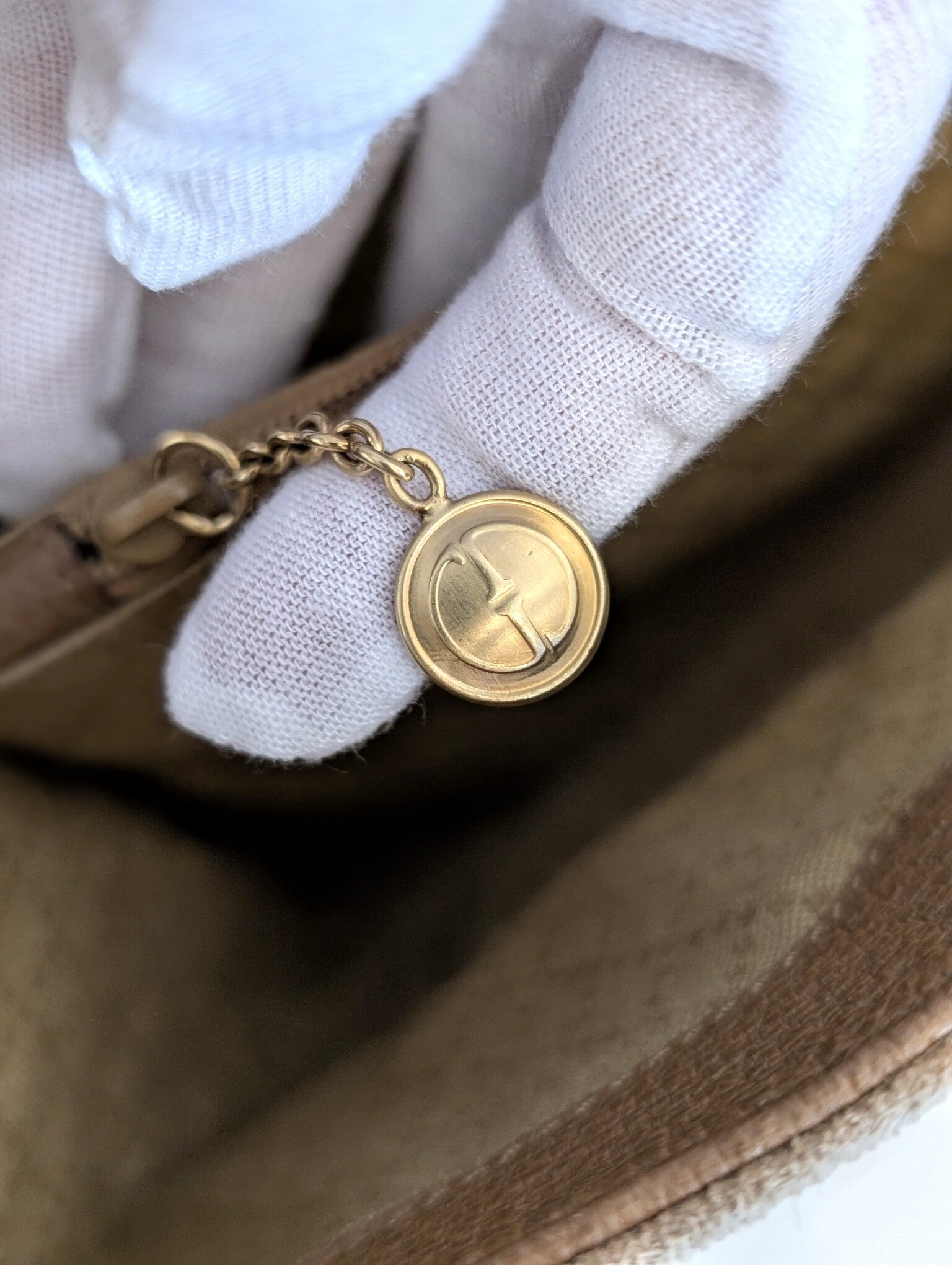 Gucci Bamboo tote camoscio beige