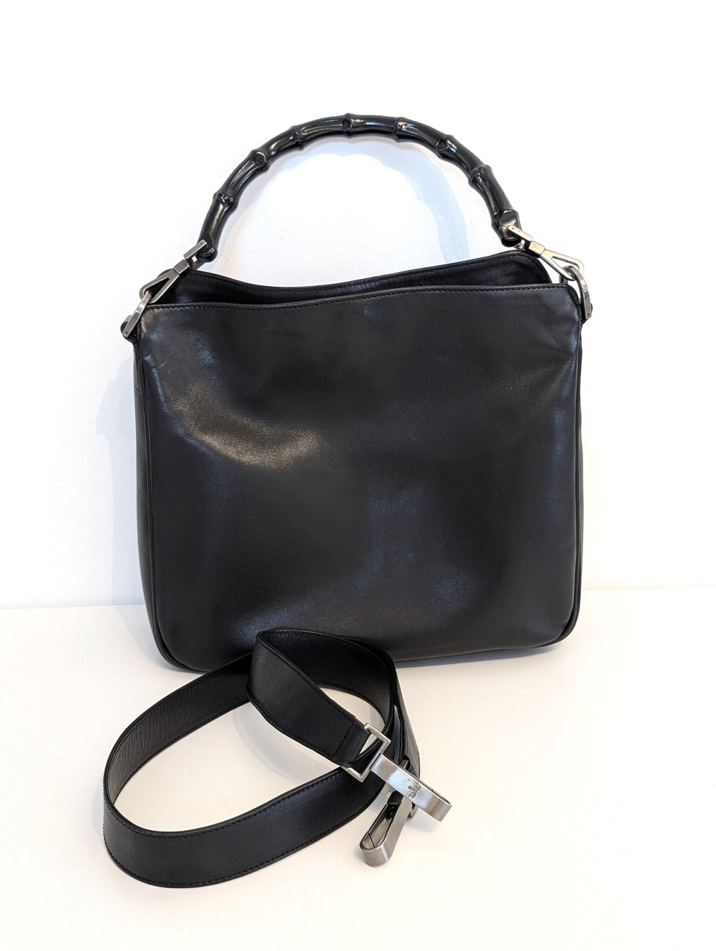 Gucci Bamboo vintage pelle nera