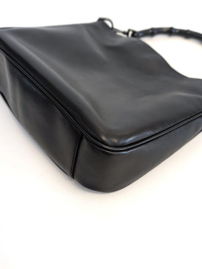 Gucci Bamboo vintage pelle nera