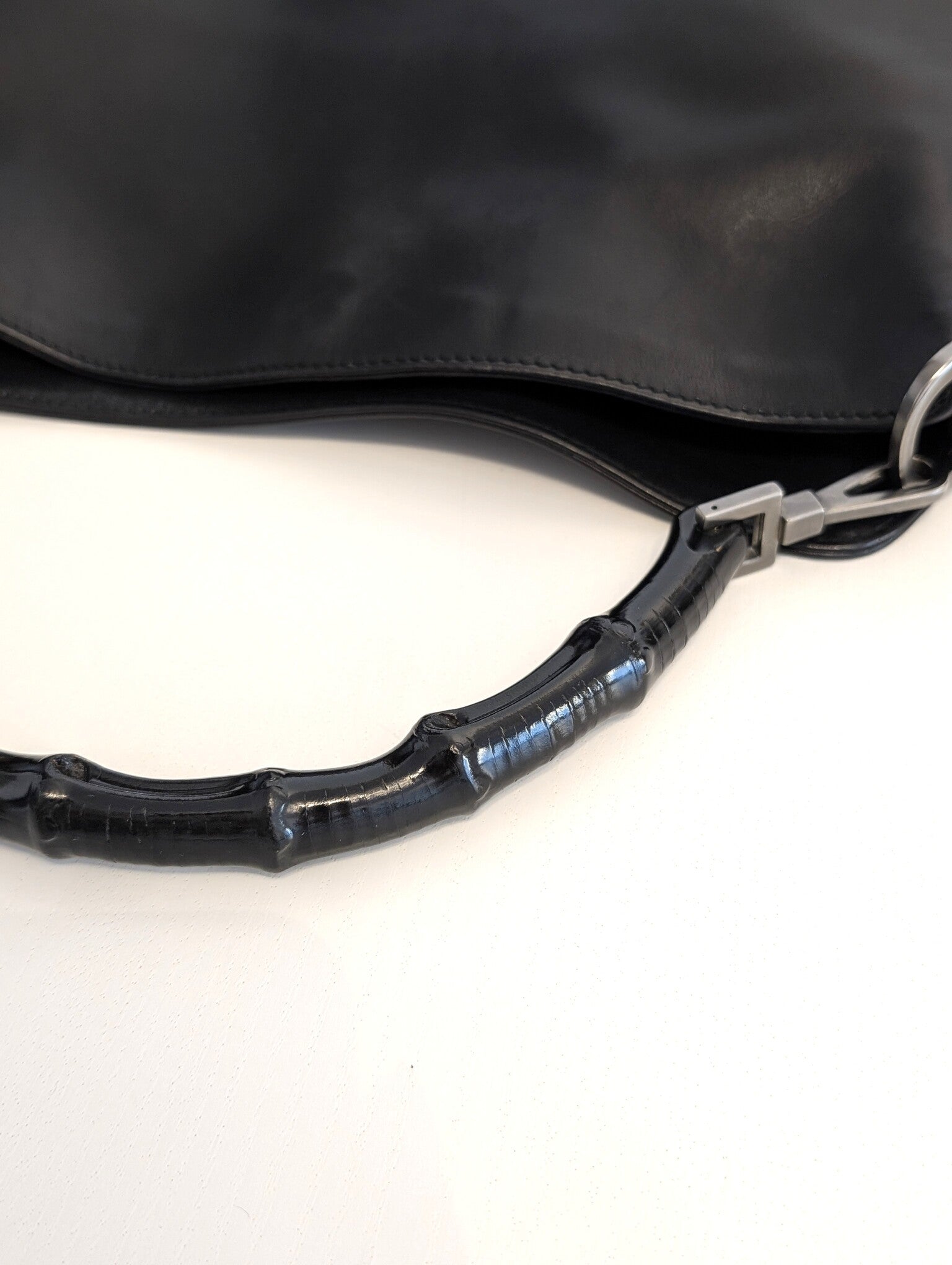 Gucci Bamboo vintage pelle nera