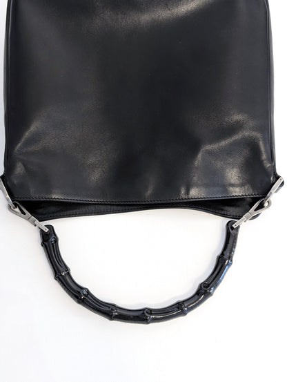 Gucci Bamboo vintage pelle nera