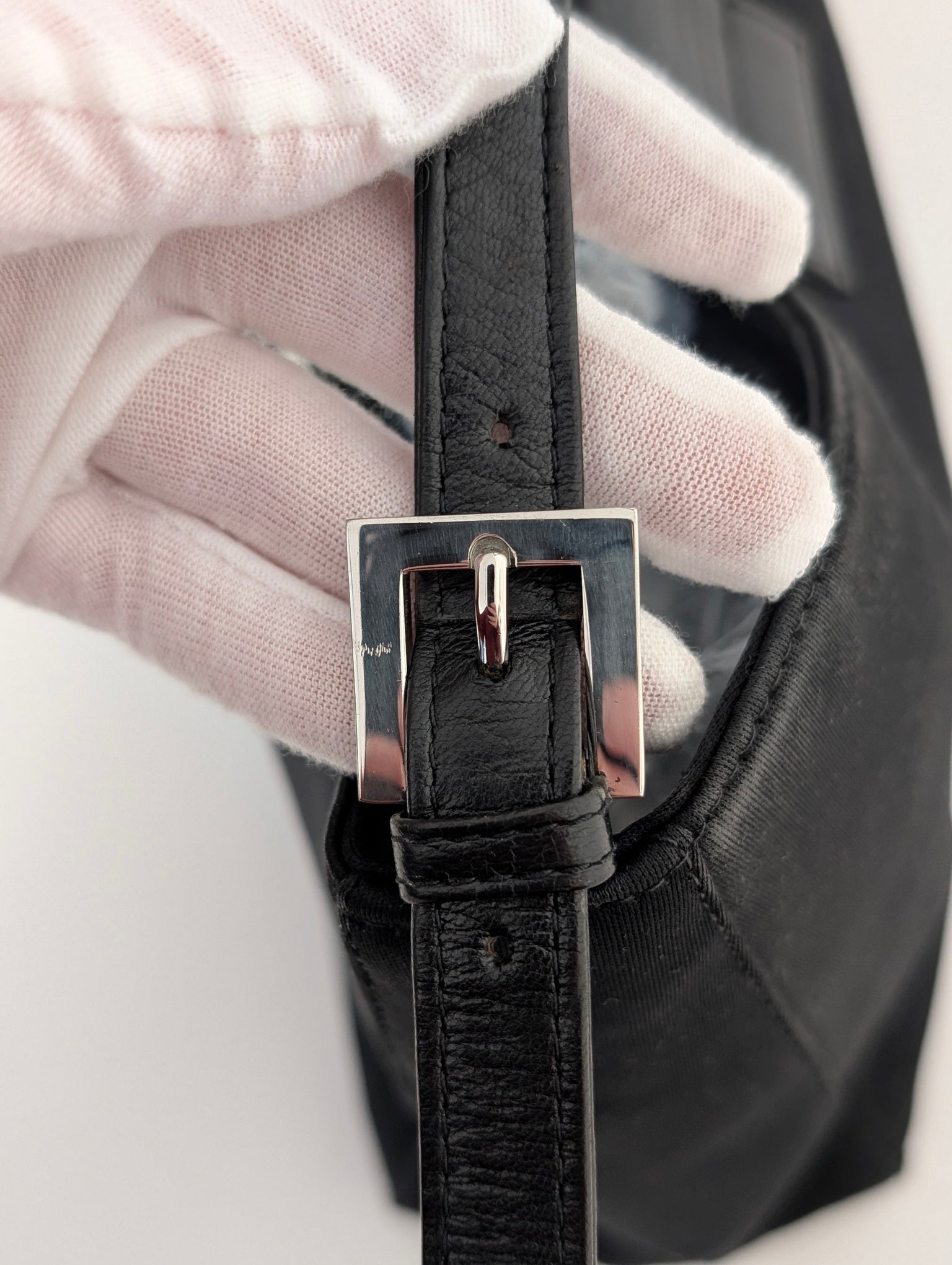 Fendi Baguette tela nera