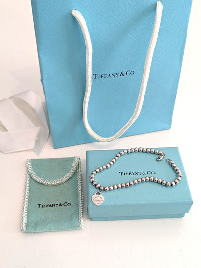 Tiffany Bracciale Bead Heart Tag Return to