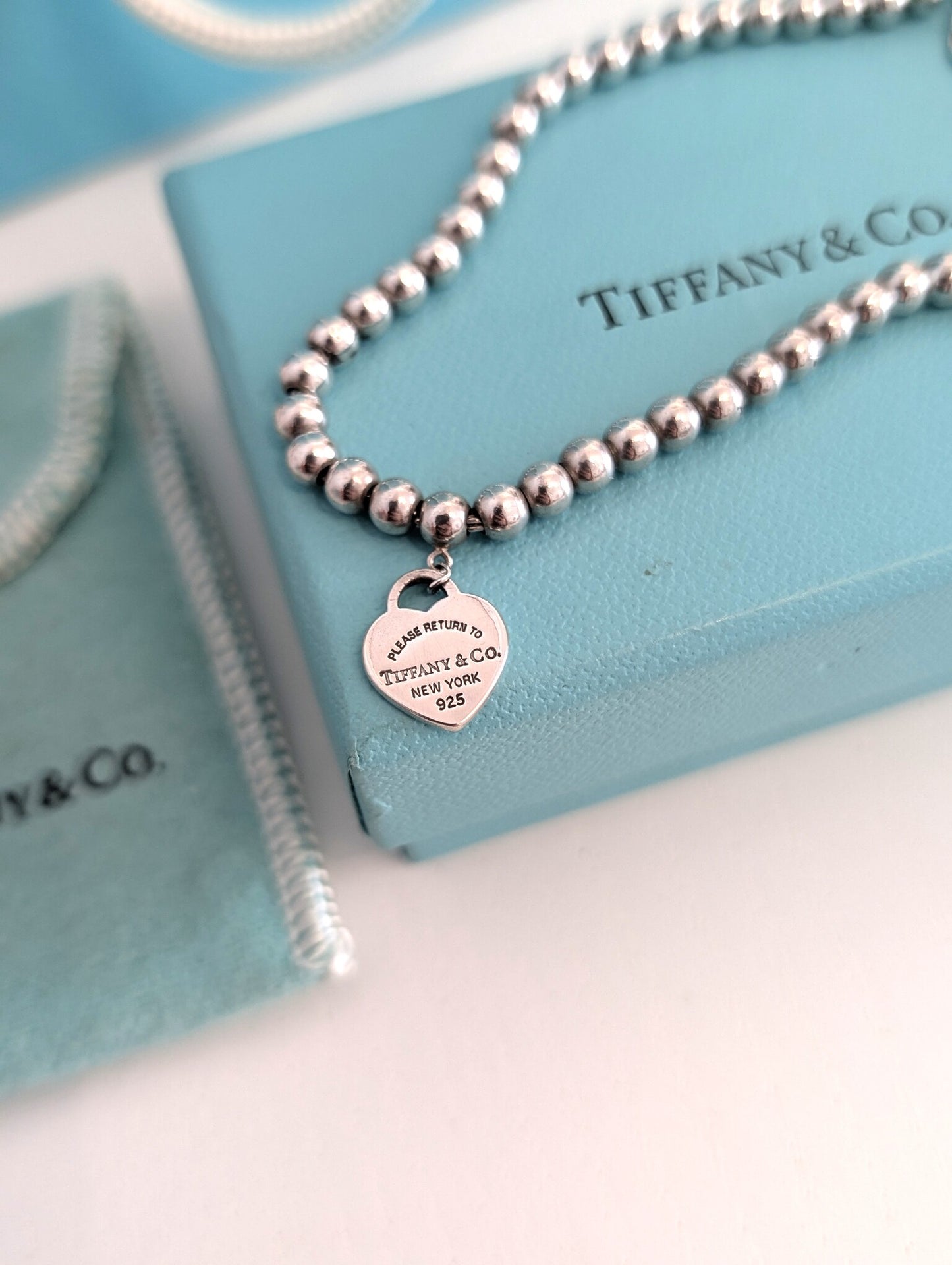 Tiffany Bracciale Bead Heart Tag Return to