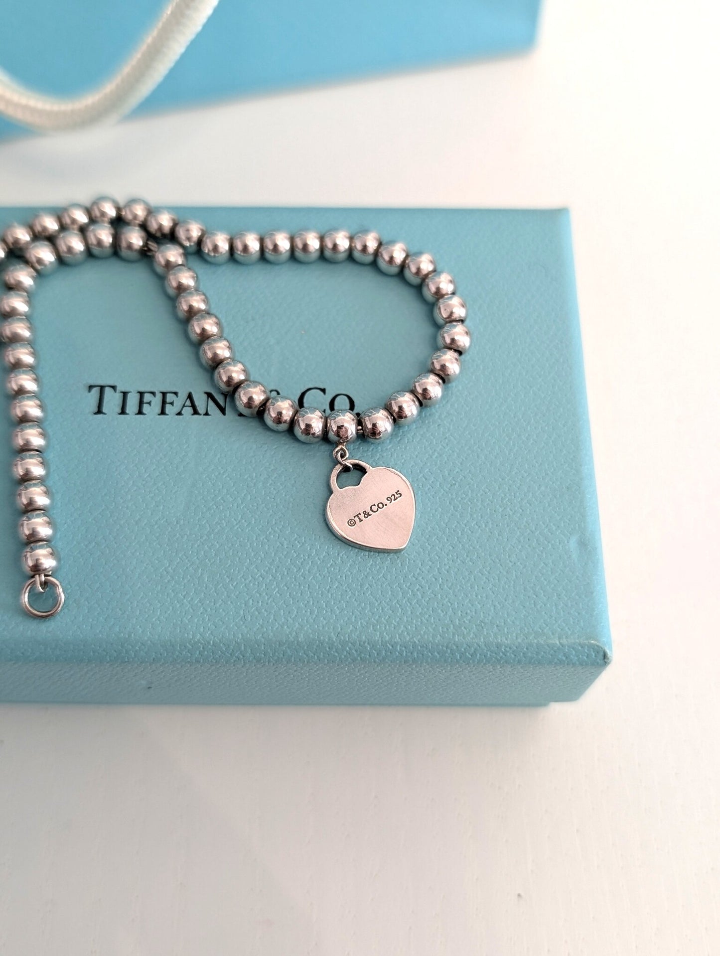 Tiffany Bracciale Bead Heart Tag Return to