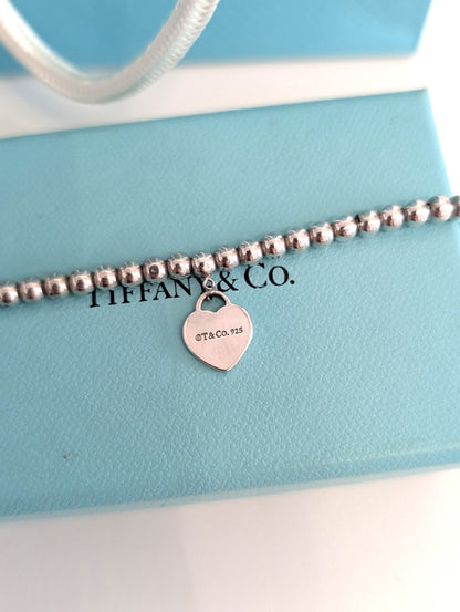 Tiffany Bracciale Bead Heart Tag Return to