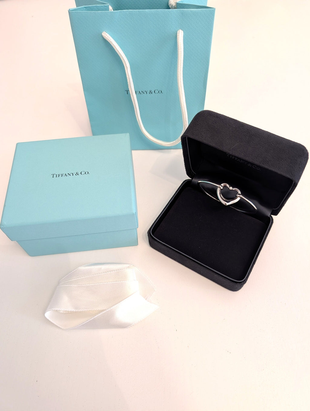 Bracciale Tiffany Open Heart con diamante Elsa Peretti