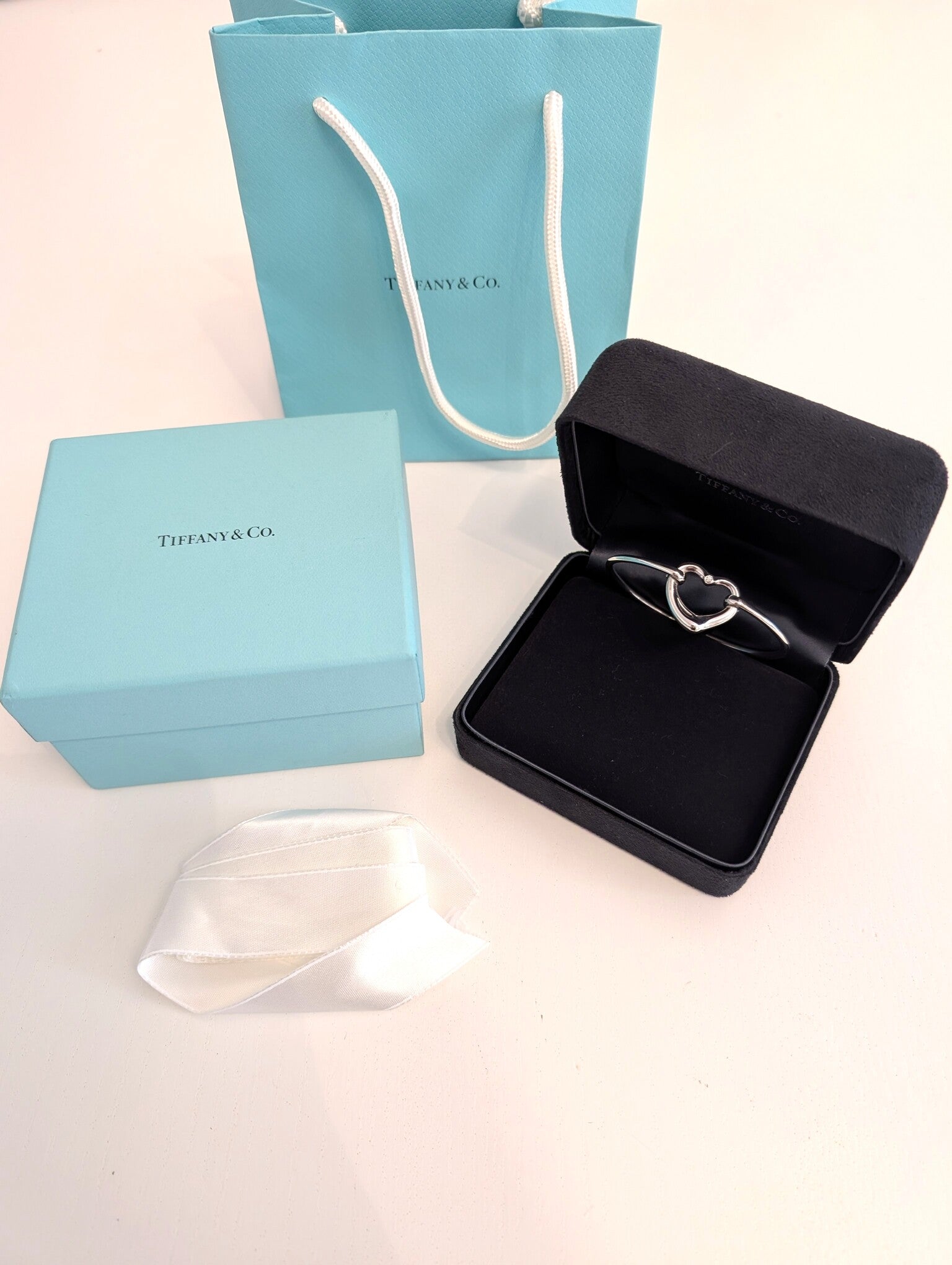 Bracciale Tiffany Open Heart con diamante Elsa Peretti