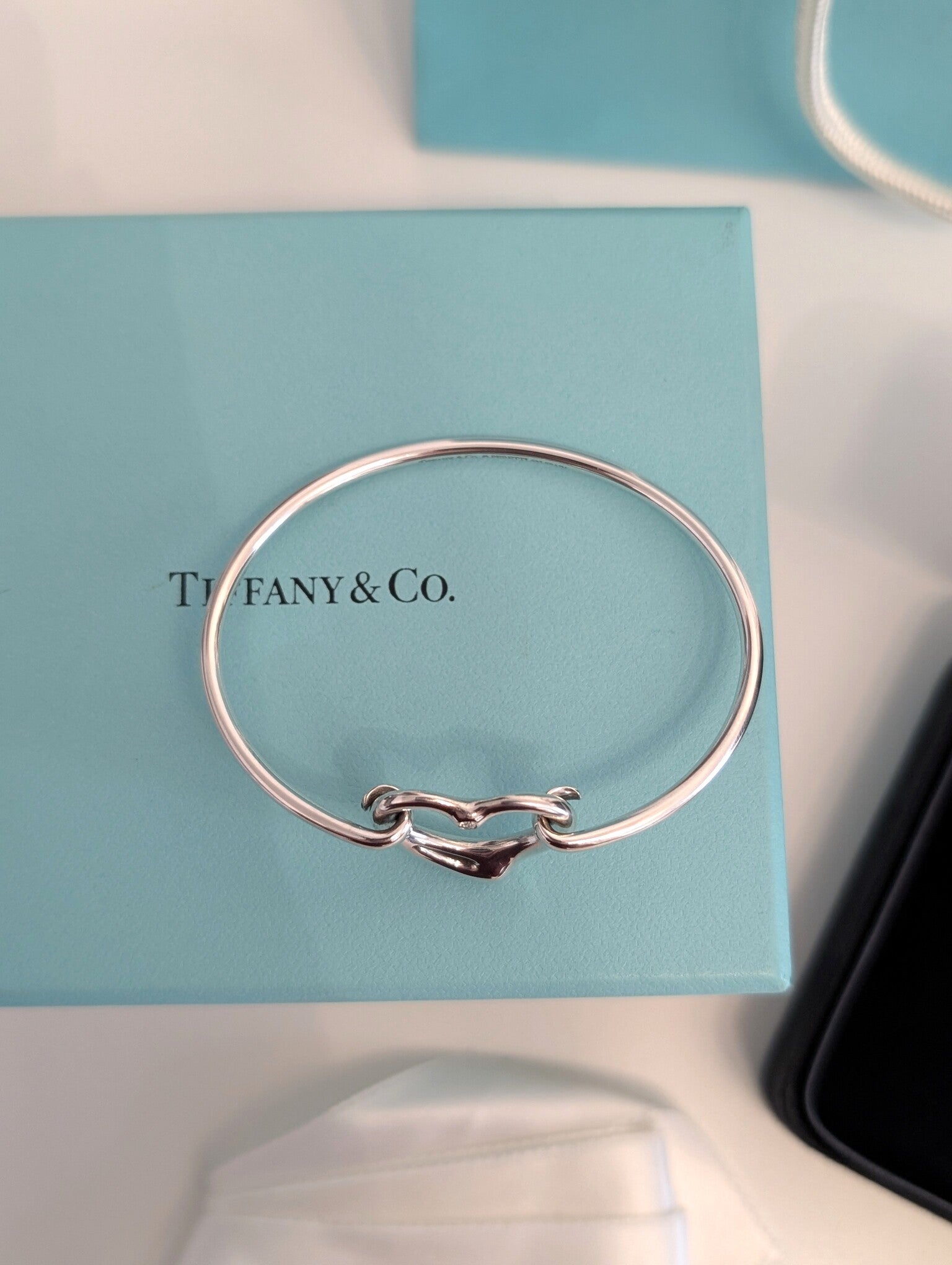 Bracciale Tiffany Open Heart con diamante Elsa Peretti