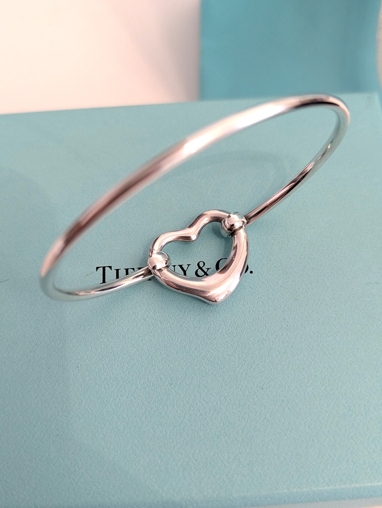Bracciale Tiffany Open Heart con diamante Elsa Peretti