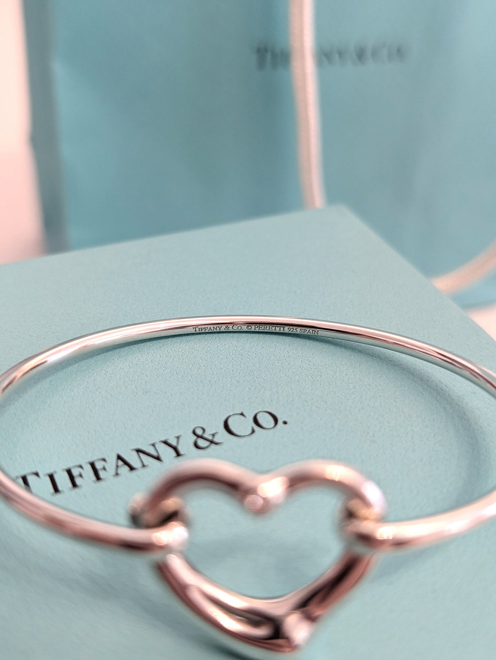 Bracciale Tiffany Open Heart con diamante Elsa Peretti