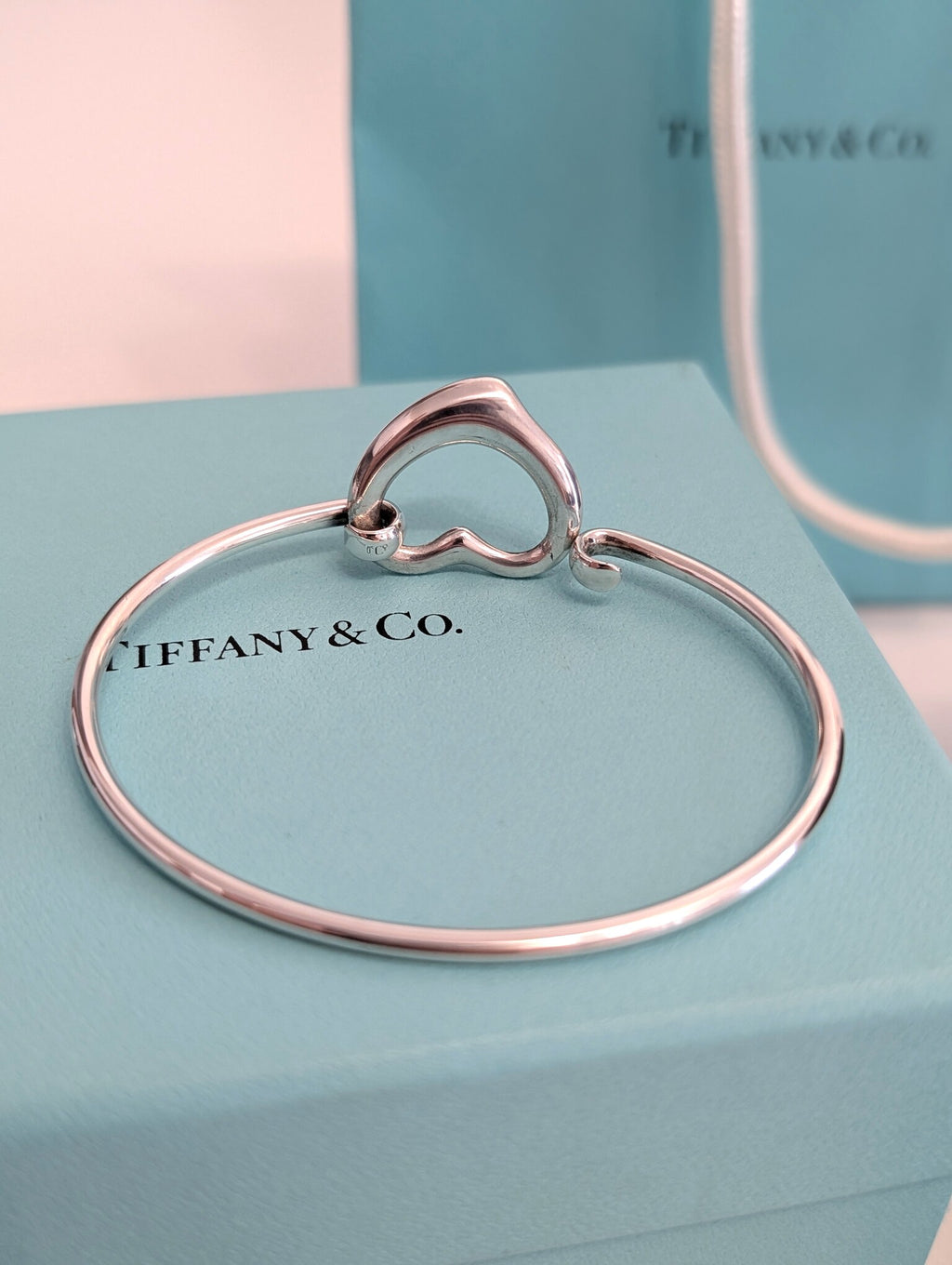 Bracciale Tiffany Open Heart con diamante Elsa Peretti