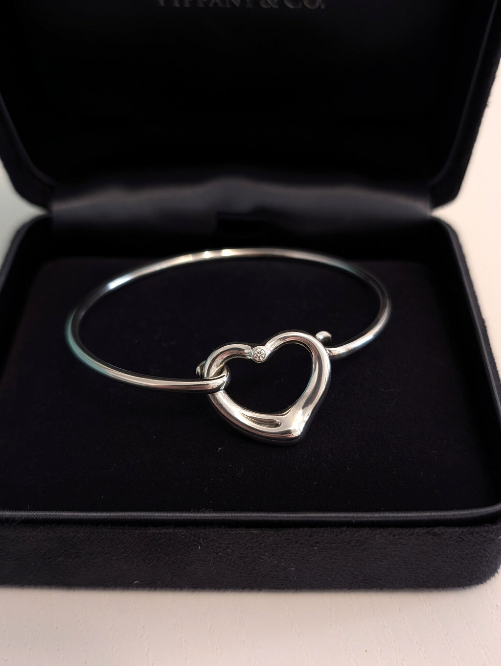 Bracciale Tiffany Open Heart con diamante Elsa Peretti