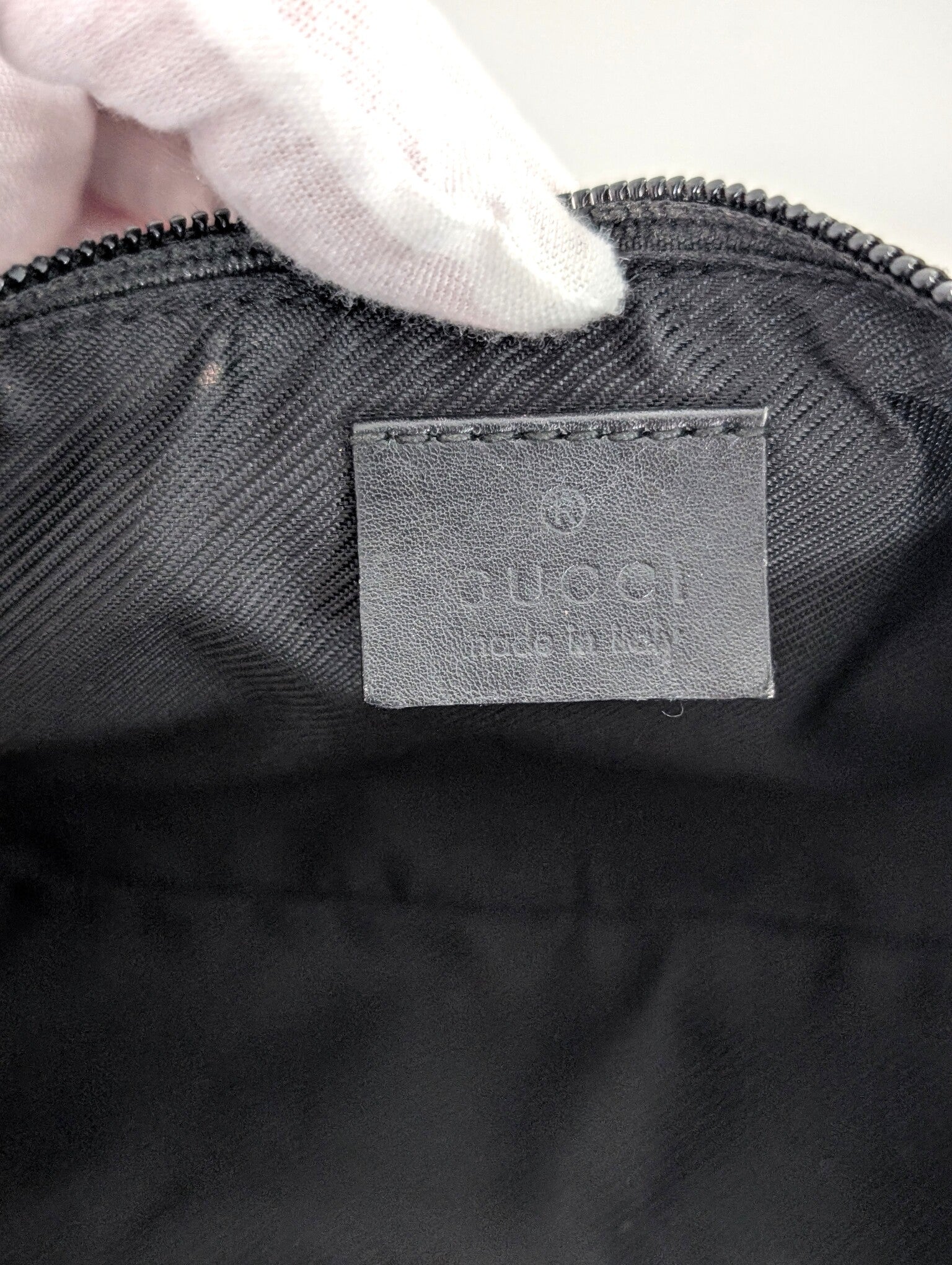 Gucci Boat pochette nera