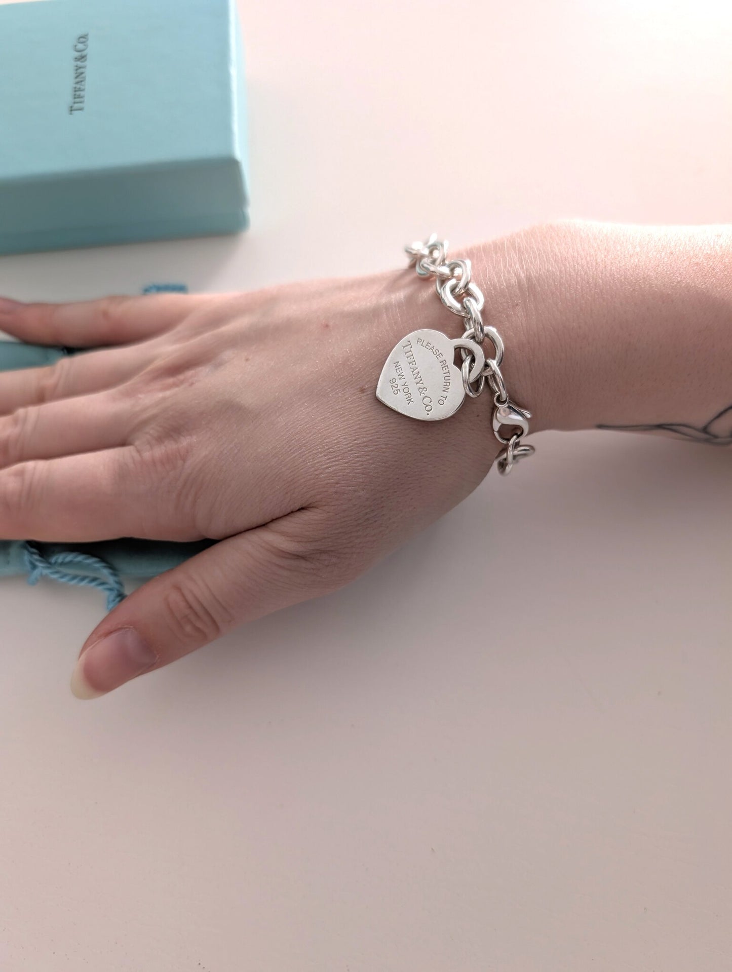Tiffany bracciale Return to con moschettone